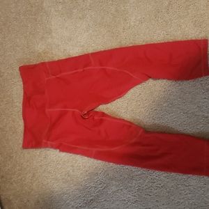 Zyia red crop light and tight